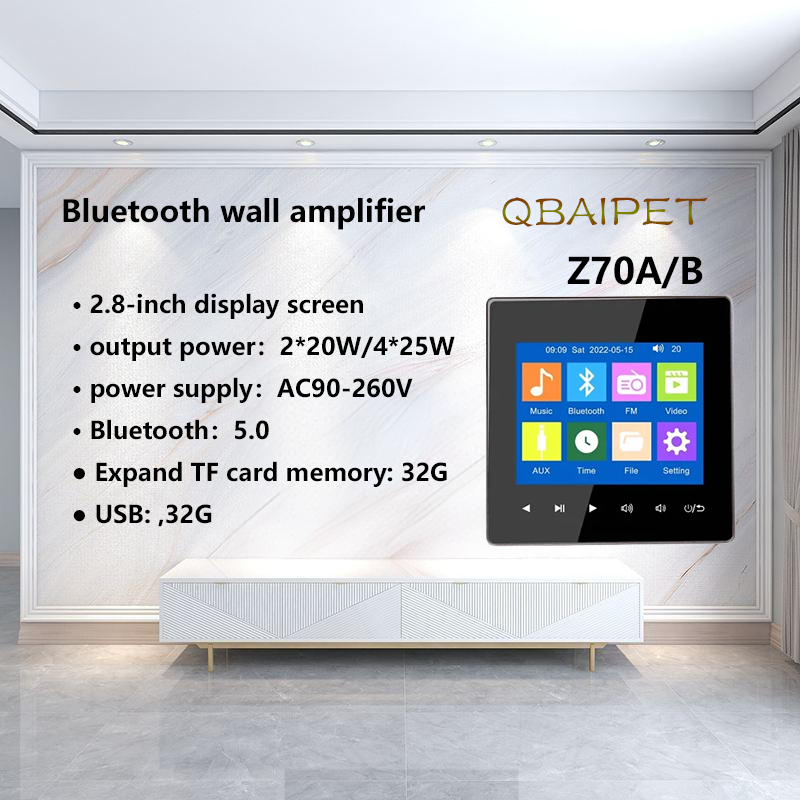 Home Cinema Accessories - Ev Bluetooth Duvar Amplifikatörü Arka Plan