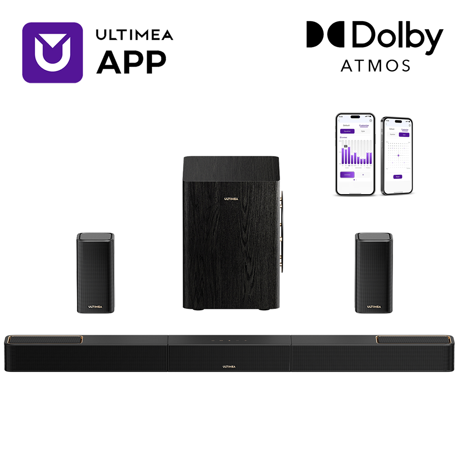 Home Cinema Dolby Atmos - ULTIMEA 5.1.2 Surround Ses Sistemi Dolby