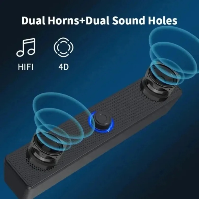 Home Cinema Speaker System - Kablosuz Bluetooth ve PC Soundbar Kablolu
