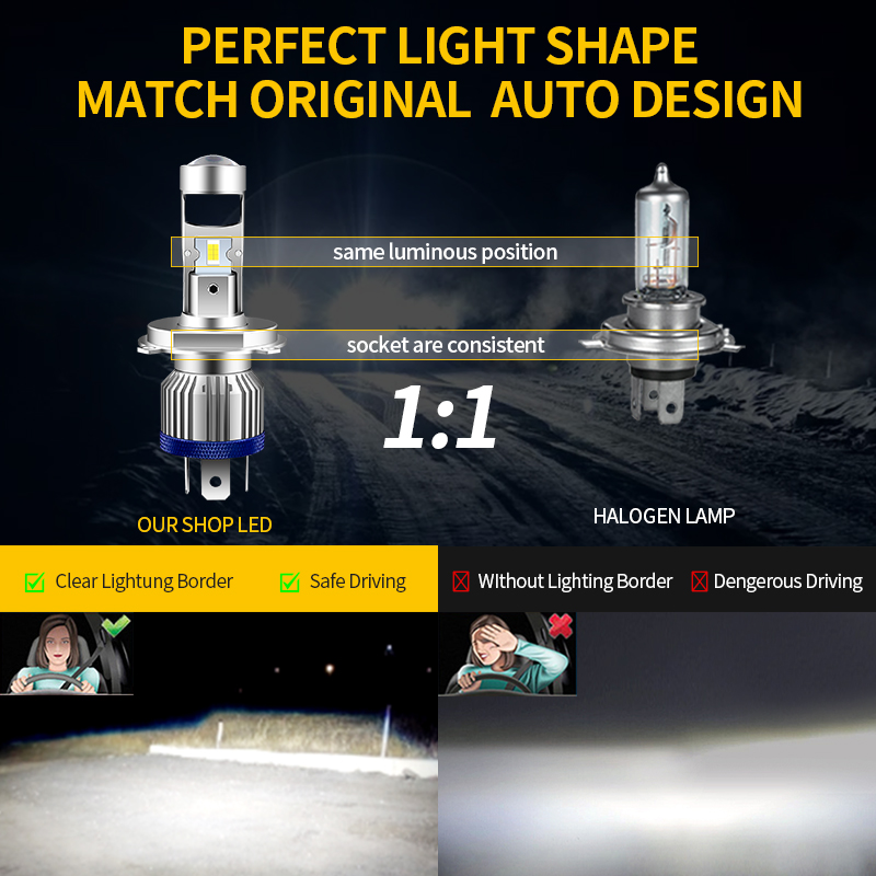 H4 HS1 LED Motosiklet kafa lam - Home Cinema Projector incelemesi ve fiyatı