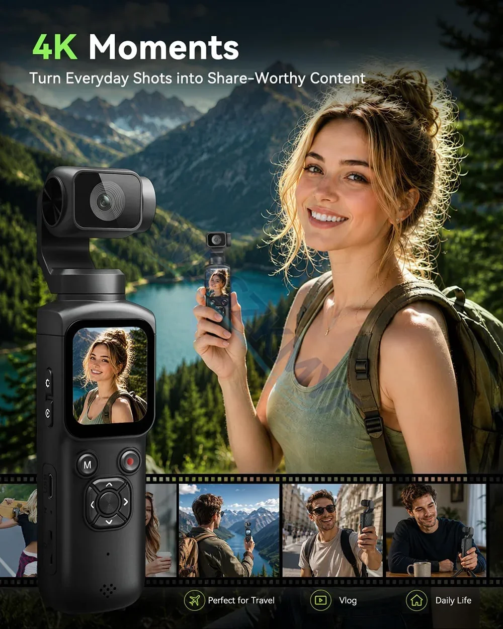 330 °   Face Track 4K Taşınabi - Home Cinema Youtube incelemesi ve fiyatı
